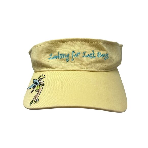 Walt Disney World Tinkerbell Looking For Lost Boys Tennis Visor Hat Peter Pan - Picture 2 of 10